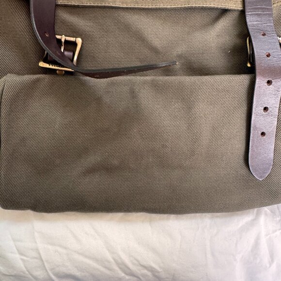 Filson Ranger Rucksack – Vintage Green Twill Backpack w/ Bridle Leather - Picture 9 of 9